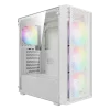 Gamdias Aura GC2 Elite WH V2 ARGB ATX Mid Tower Cabinet White - AURA-GC-2-ELITE-WH-V2