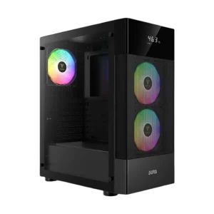 Gamdias Aura GC5 ARGB Atx Mid Tower Cabinet (Black) - AURA-GC5-ARGB-BLACK