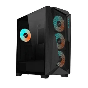 GIGABYTE C301 GLASS ARGB EATX MID TOWER CABINET (BLACK)