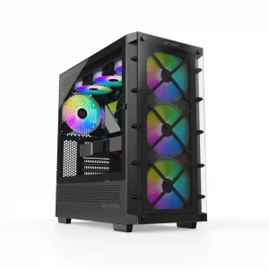 ANT ESPORTS ICE-5000 RGB ATX MID TOWER GAMING CABINET (BLACK)