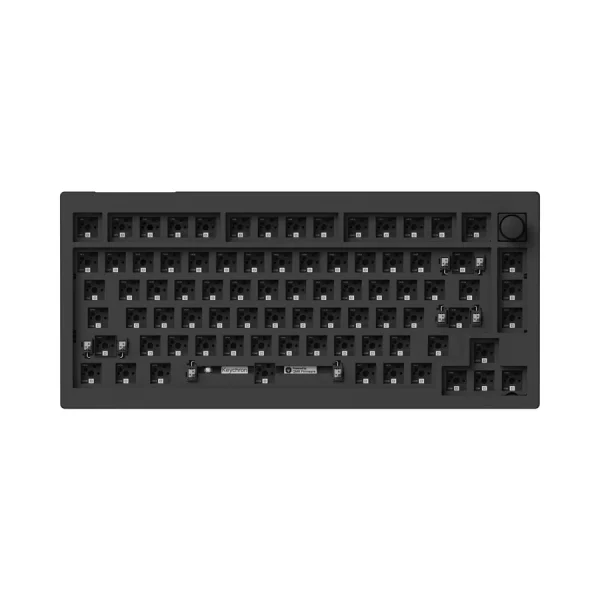 Keychron V1 Max QMK/VIA Wireless Custom Mechanical Keyboard – Gateron Jupiter Brown / Carbon Black