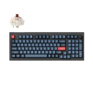 Keychron V5 Max QMK/VIA Wireless Custom Mechanical Keyboard– Carbon Black / Gateron Jupiter Brown