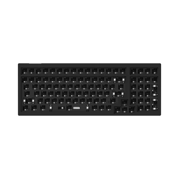 Keychron V5 QMK Custom Mechanical Keyboard - Carbon Black (Non-Transparent) / Keychron K Pro Red