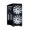 LIAN LI LANCOOL 215 ARGB E-ATX MID TOWER CABINET WITH TEMPERED GLASS SIDE PANEL (BLACK)