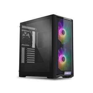 LIAN LI LANCOOL 215 ARGB E-ATX MID TOWER CABINET WITH TEMPERED GLASS SIDE PANEL (BLACK)