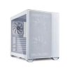 LIAN LI O11 AIR MINI E-ATX MID TOWER CABINET WITH TEMPERED GLASS SIDE PANEL (WHITE)