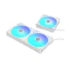 LIAN LI UNI FAN AL120 V2 ARGB WHITE 120MM CABINET FAN WITH ARGB CONTROLLER - TRIPLE PACK - G99-12ALV23W-IN