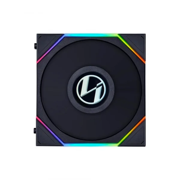 Lian Li Unifan TL LCD Reverse Blade 120mm RGB Cabinet Fan Black Triple Pack - G99-12RTLLCD3B-IN