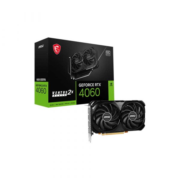 MSI RTX 4060 VENTUS 2X BLACK OC 8GB GRAPHICS CARD