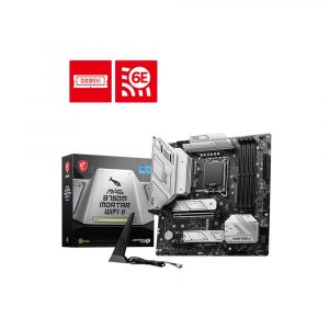 Msi Mag B760M Mortar Wifi II Lga1700 Matx Motherboard (MAG-B760M-MORTAR-WIFI-II)