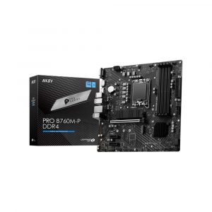 MSI PRO B760M-P DDR4 LGA1700 MATX MOTHERBOARD (PRO-B760M-P-DDR4)