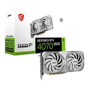 Msi Rtx 4070 Super Ventus 2X Oc White 12Gb Graphics Card