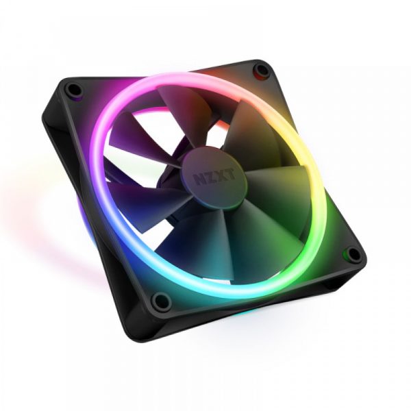 NZXT F120 RGB DUO 120MM CABINET FAN - BLACK - RF-D12SF-B1