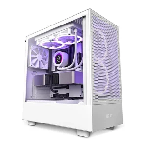 NZXT H5 FLOW E-ATX MID TOWER CABINET (WHITE)