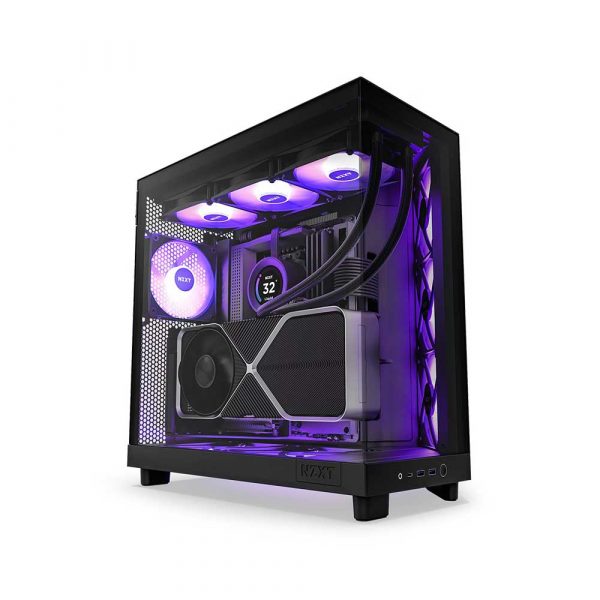 Nzxt H6 Flow Rgb Atx Mid Tower Cabinet Matte Black (CC-H61FB-R1)