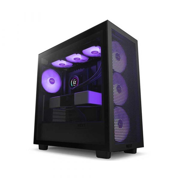 NZXT H7 FLOW RGB ATX MID TOWER CABINET (MATTE BLACK)