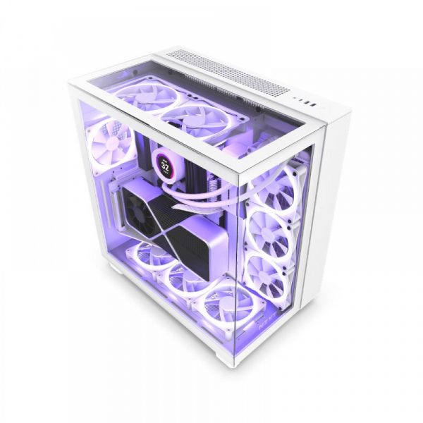 NZXT H9 ELITE ATX MID TOWER CABINET (WHITE)