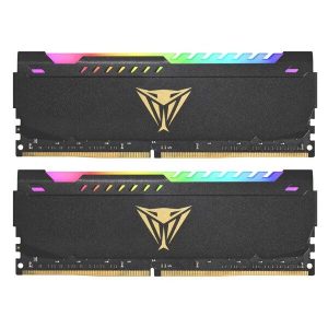 PATRIOT PVSR416G320C8K VIPER STEEL RGB 16GB (8GBX2) DDR4 3200MHZ DESKTOP RAM (BLACK)