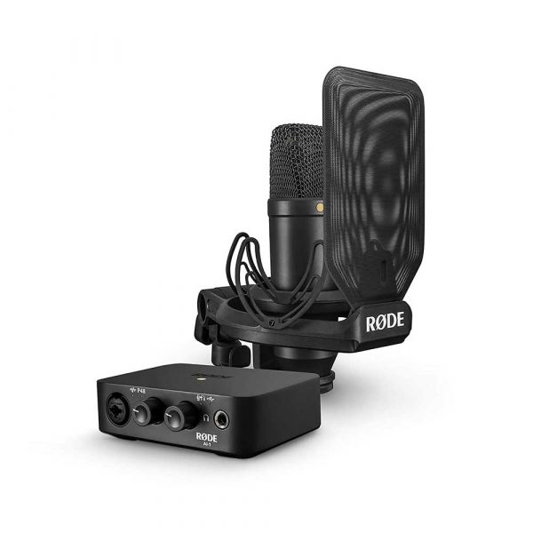 RODE NT1AI1BUNDLE CONDENSER MICROPHONE AND ONE-CHANNEL USB AUDIO INTERFACE PACK