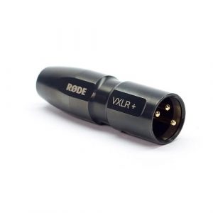 RODE VXLR+ MINIJACK TO XLR ADAPTOR WITH POWER CONVERTOR (BLACK)