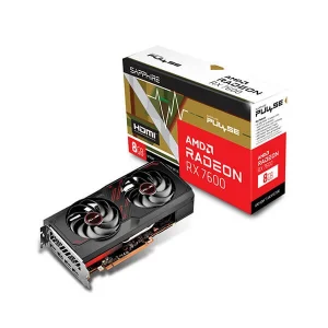 SAPPHIRE PULSE RX 7600 8GB GRAPHICS CARD - 11324-01-20G