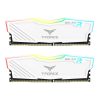 TEAMGROUP T-FORCE DELTA RGB DDR4 32GB(2X16GB) 3200MHZ RAM (WHITE) - TF4D432G3200HC16FDC01