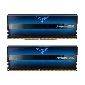 TEAMGROUP T-FORCE XTREEM ARGB 3200MHZ CL14 16GB KIT (2X8GB) DDR4 DRAM DESKTOP GAMING RAM (BLUE) -TF10D416G3200HC14BDC01