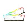 TEAMGROUP T-FORCE DELTA RGB 16GB (8GBX2) DDR4 3200MHZ RAM (WHITE) - TF4D416G3200HC16CDC01