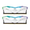 TEAMGROUP T-FORCE DELTA RGB 64GB (32GBX2) DDR5 5200MHZ DESKTOP RAM WHITE - FF4D564G5200HC40CDC01