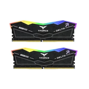 TEAMGROUP T-FORCE DELTA RGB 64GB (32GBX2) DDR5 6000MHZ DESKTOP RAM (BLACK) - FF3D564G6000HC38ADC01