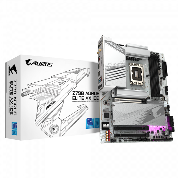 Gigabyte Z790 Aorus Elite Ax Ice Ddr5 Motherboard (Z790-AORUS-ELITE-AX-ICE)