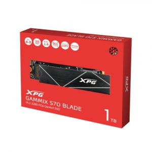 XPG GAMMIX S70 BLADE 1TB PCIE GEN4 M.2 2280 INTERNAL SSD - AGAMMIXS70B-1T-CS