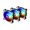 LIAN LI BORA DIGITAL SPACE GREY 120MM ARGB CABINET FAN - TRIPLE PACK