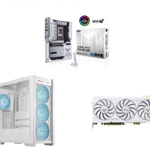 ASUS TUF GAMING Z790-BTF WIFI +ASUS TUF GAMING GT302 ARGB +ASUS TUF GAMING GEFORCE RTX 4070 TI SUPER BTF WHITE OC EDITION – BUNDLE-2