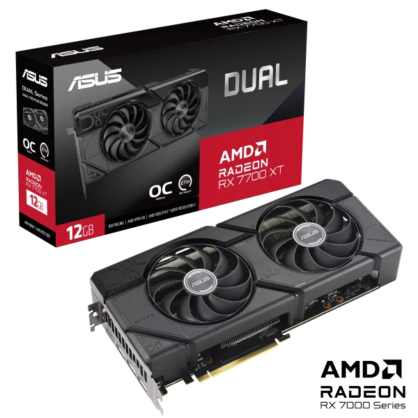 Asus Dual Rx 7700 Xt Oc Edition 12Gb Graphics Card - DUAL-RX7700XT-O12G