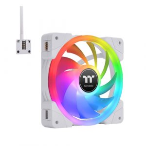 Thermaltake SWAFAN EX14 RGB PC Cooling Fan White TT Premium Edition (3-Fan Pack)