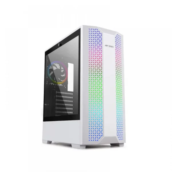 Ant Esports Ice-280Tg White Mid Tower Gaming Cabinet (280Tg White)