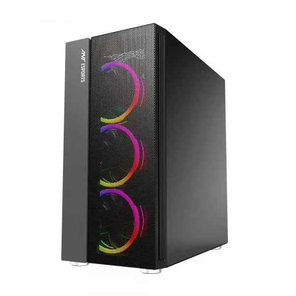 Ant Esports Ice-511Mt Mid Tower Mesh Gaming Cabinet - Image 2