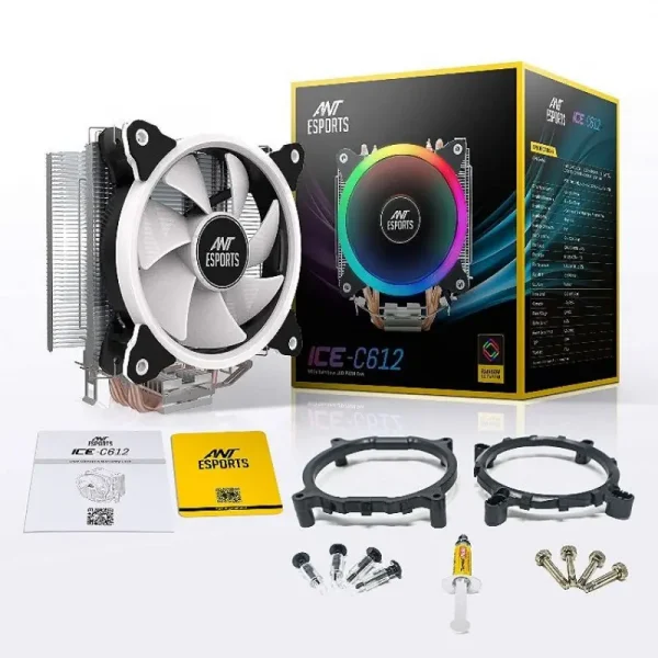 Ant Esports Ice-C612 With Rgb Led Pwm Cooler - Image 2