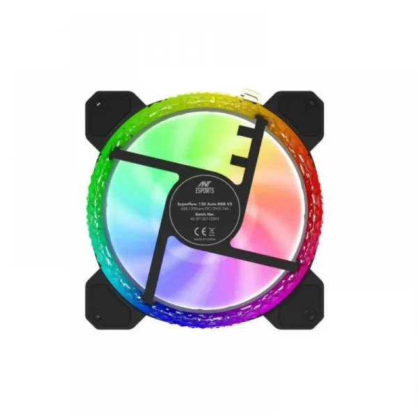 Ant Esports Royaleflow 120 Auto Rgb 1200 Rpm Cabinet Fan - Image 2