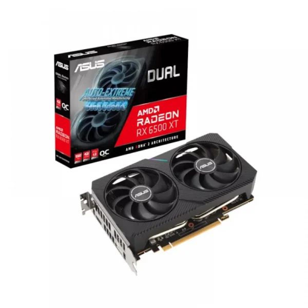 Asus Dual Radeon Rx 6500 Xt Oc Edition 4Gb Gddr6 Graphics Card (Dual-Rx6500Xt-O4G)