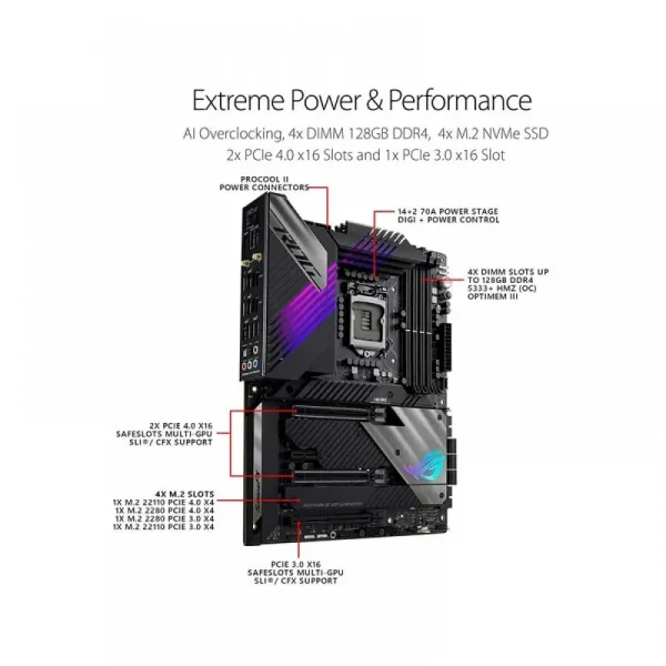 Asus Rog Maximus Xiii Hero Motherboard - Image 3