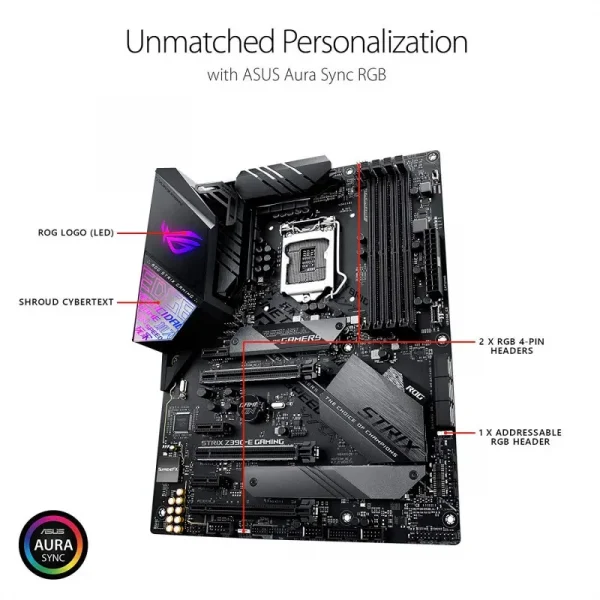 Asus Rog Strix Z390 E Gaming Motherboard - Image 3