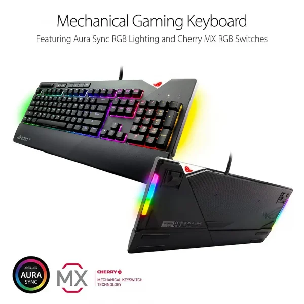 Asus Rog Strix Flare (Cherry Mx Red) Aura Sync Rgb Mechanical Gaming Keyboard - Image 2