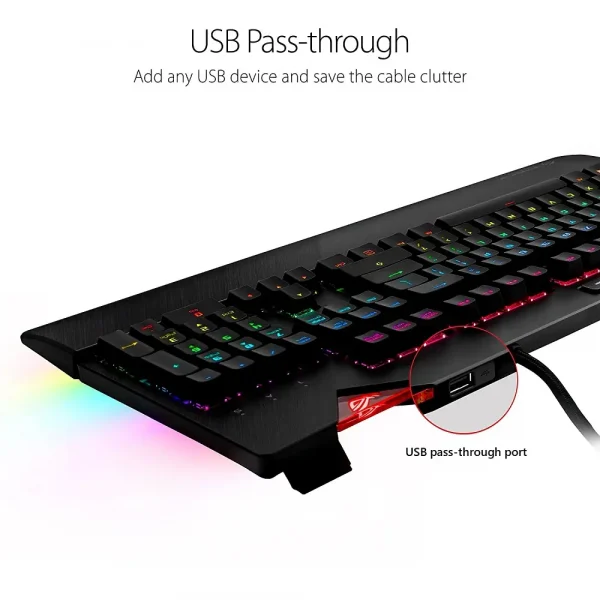 Asus Rog Strix Flare (Cherry Mx Red) Aura Sync Rgb Mechanical Gaming Keyboard - Image 4