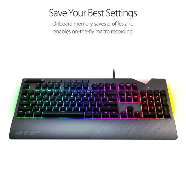 Asus Rog Strix Flare (Cherry Mx Red) Aura Sync Rgb Mechanical Gaming Keyboard - Image 5