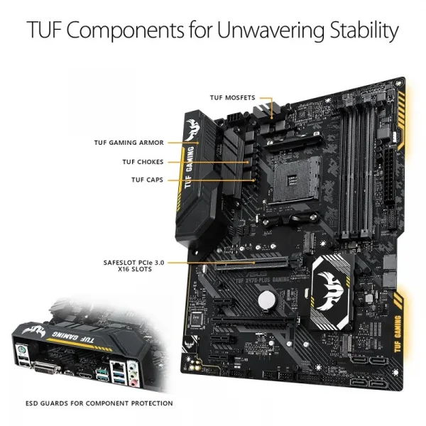 Asus Tuf X470-Plus Gaming Motherboard - Image 2