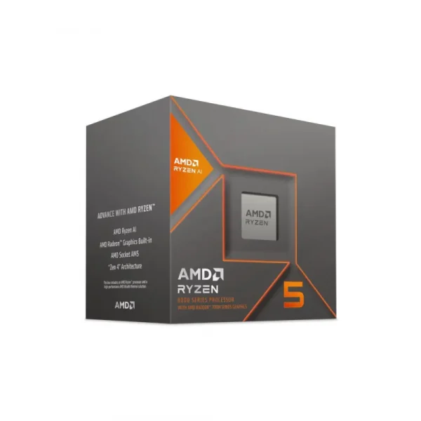 Amd Ryzen 5 8600G Processor With Radeon Graphics (Up To 5.0Ghz 22Mb Cache) (100-100001237BOX)