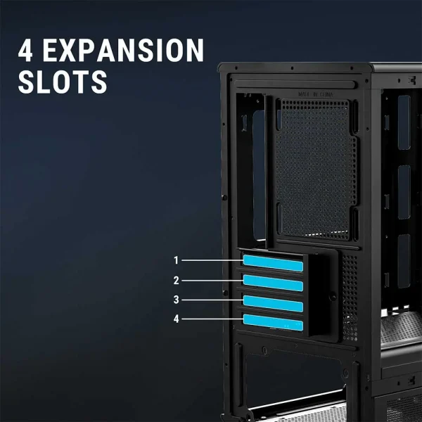 Ant Esports 300 Air Mini Mid-Tower Micro Atx Gaming Cabinet Black (AESP0320) - Image 11