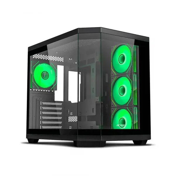 Ant Esports Crystal X11 ATX Mid Tower Gaming Cabinet Black